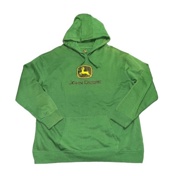 John Deere Other - John Deere Green Glitter Logo Hoodie Size 2XL
